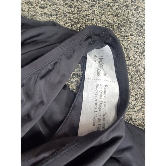 Aqua Green Womens Halter One-Piece Swimsuit With Black & Multicolor Abstract Des - Picture 6 of 7